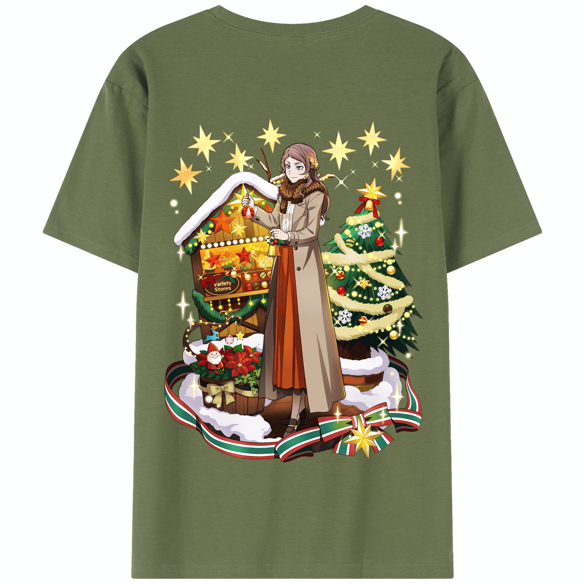 （画像用） 文豪ストレイドッグス Bungo Stray Dogs 綿100％半袖Tシャツ（背面プリント）